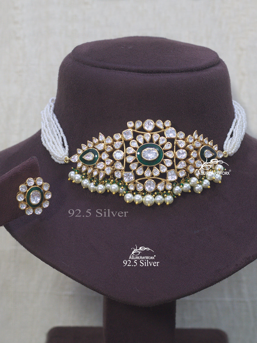 Zyra Silver Choker